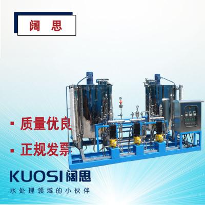 1、加藥裝置包括：給水加氨裝置，加聯胺裝置，凝結水加氨裝置等。一般分一箱一泵、一箱二泵、二箱三泵、二箱四泵。      2、加藥裝置組成結構有：溶液箱、液位計、計量箱、攪拌器、加藥計量泵、安全閥、壓力表、控制柜、閥門以及管路集中布置，各部件的材質主要分不銹鋼和碳鋼襯膠。