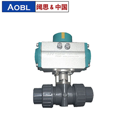 氣動雙由令球閥，upvc由令球閥，耐腐蝕氣動球閥-上海闊思電子有限公司官網