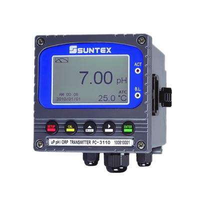 SUNTEX酸堿PH/ORP變送器PC-3110水質(zhì)監(jiān)測分析儀工業(yè)ph計高精度